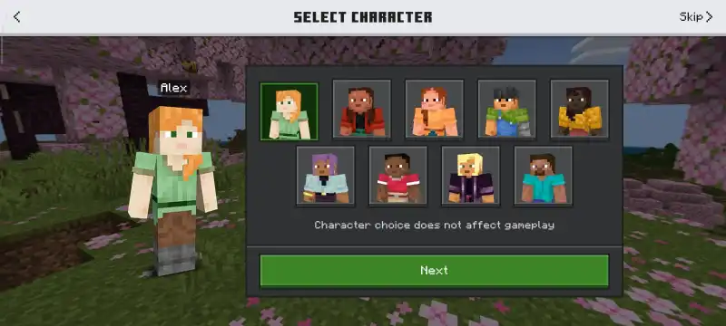 Action and Stuff character selection screen