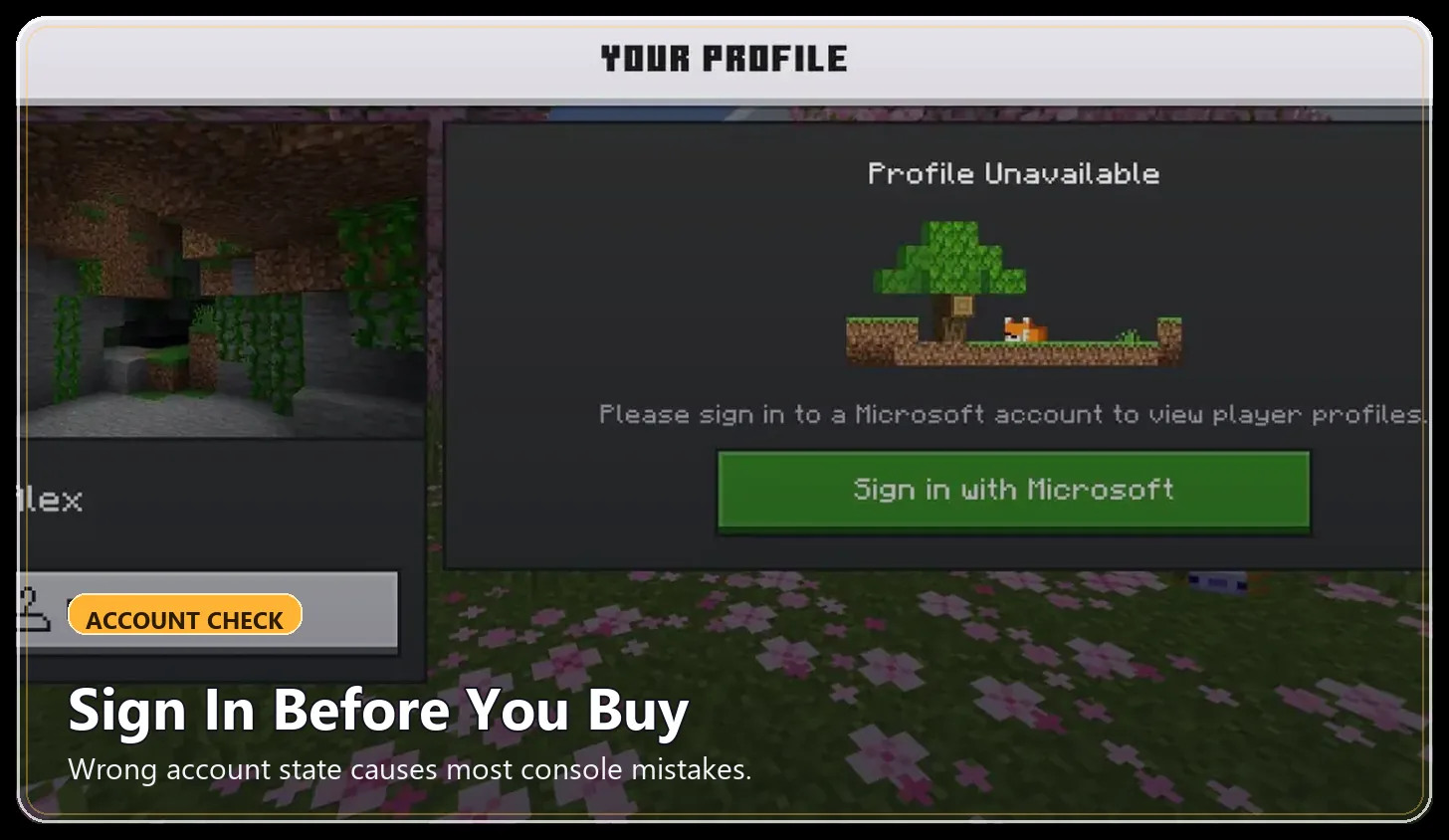 Action and Stuff Marketplace Guide for Xbox, PS5, Switch, and Bedrock 3 Console account and sign-in checks before using Action and Stuff
