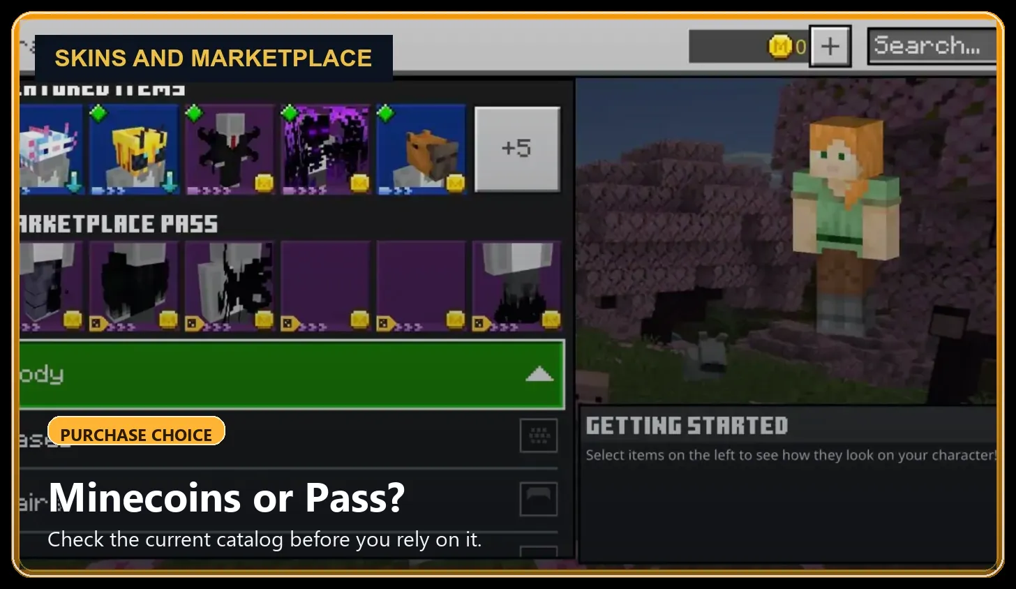 Action and Stuff Marketplace Guide for Xbox, PS5, Switch, and Bedrock 2 Action and Stuff Minecoins and Marketplace Pass decision overview