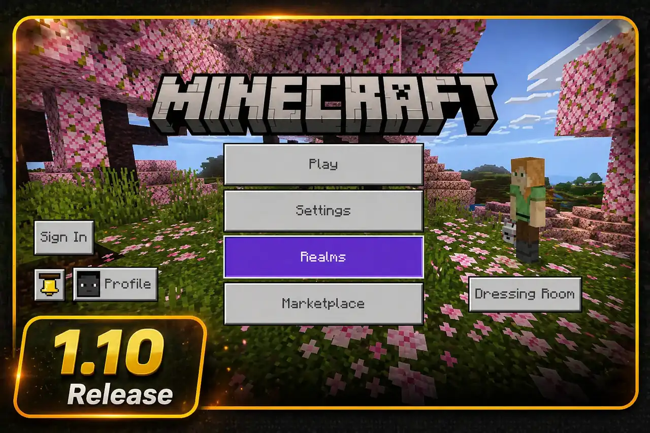 Action and Stuff 1.10 Download for Bedrock MCPACK 1 Action and Stuff 1.10 release overview based on the Minecraft Bedrock main menu